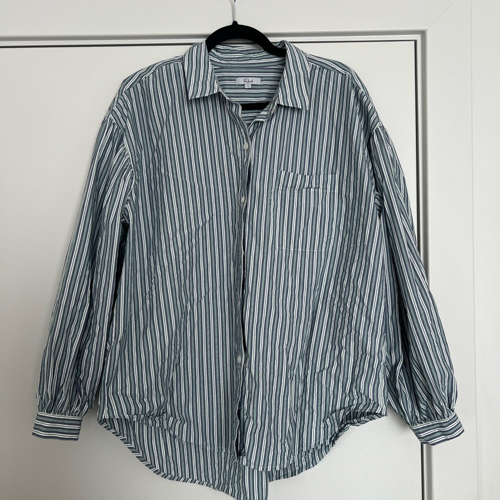 Rails puff sleeve dress shirt